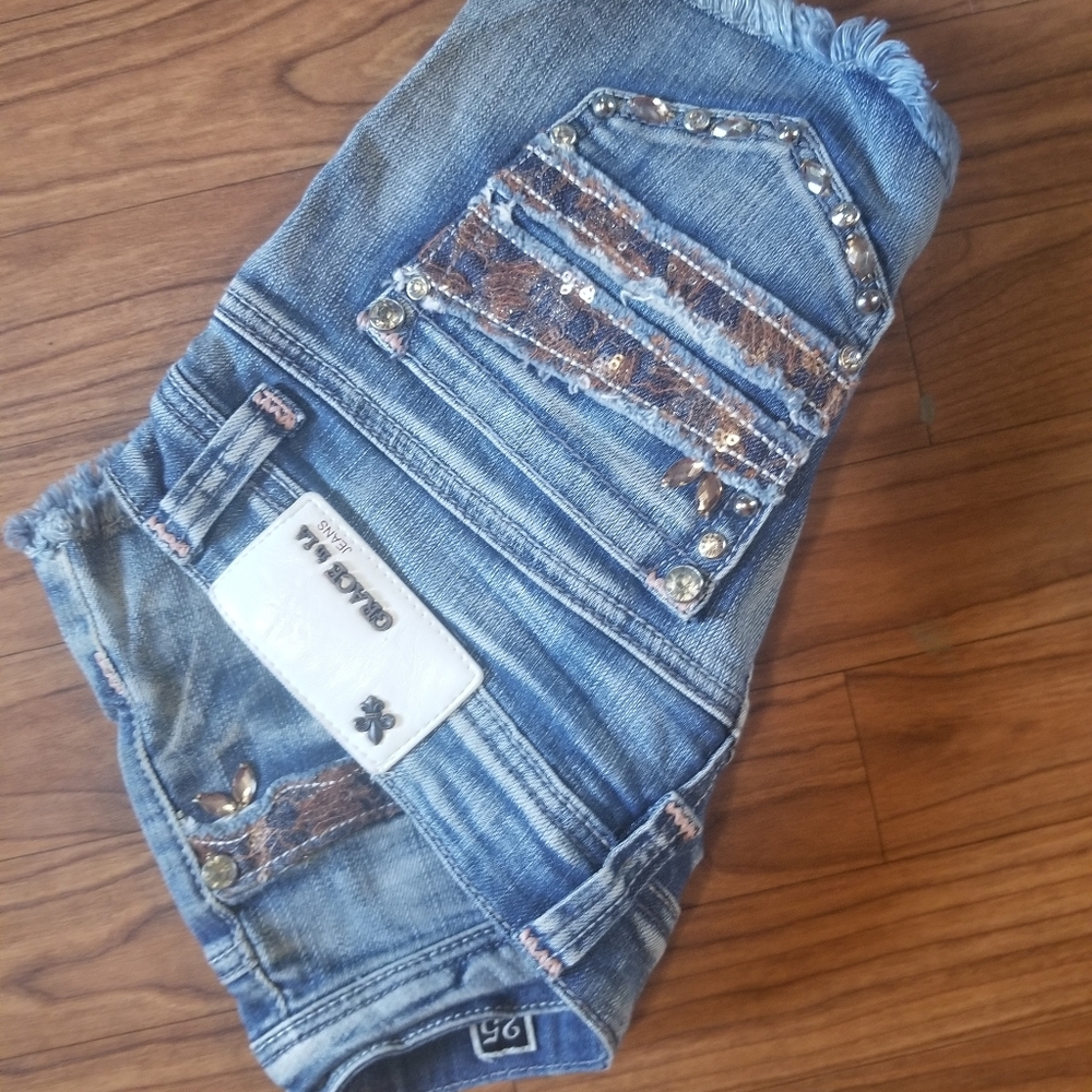 LA jean shorts